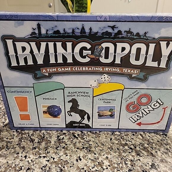 Irvingopoly Irving Texas Monopoly Board Game by Late‎ for the Sky - Picture 2 of 7